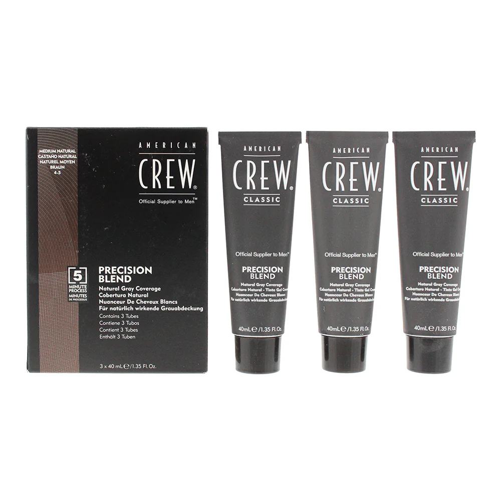 American Crew Precsion Blend Medium Natural Hair Colour 3 x 40ml - Image 2