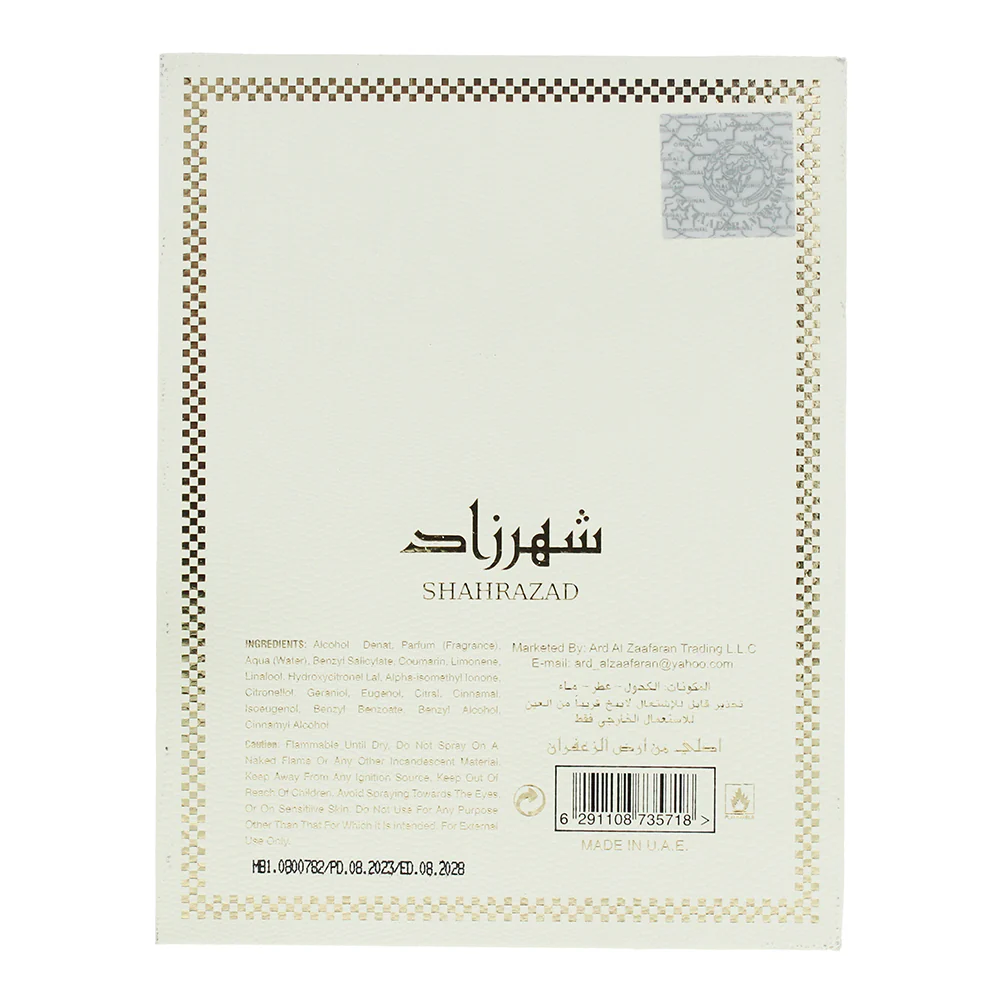 Ard Al Zaafaran Shahrazad Eau de Parfum 100ml - Image 5