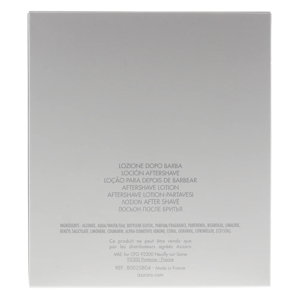 Azzaro Chrome Pure Aftershave Lotion 100ml - Image 4
