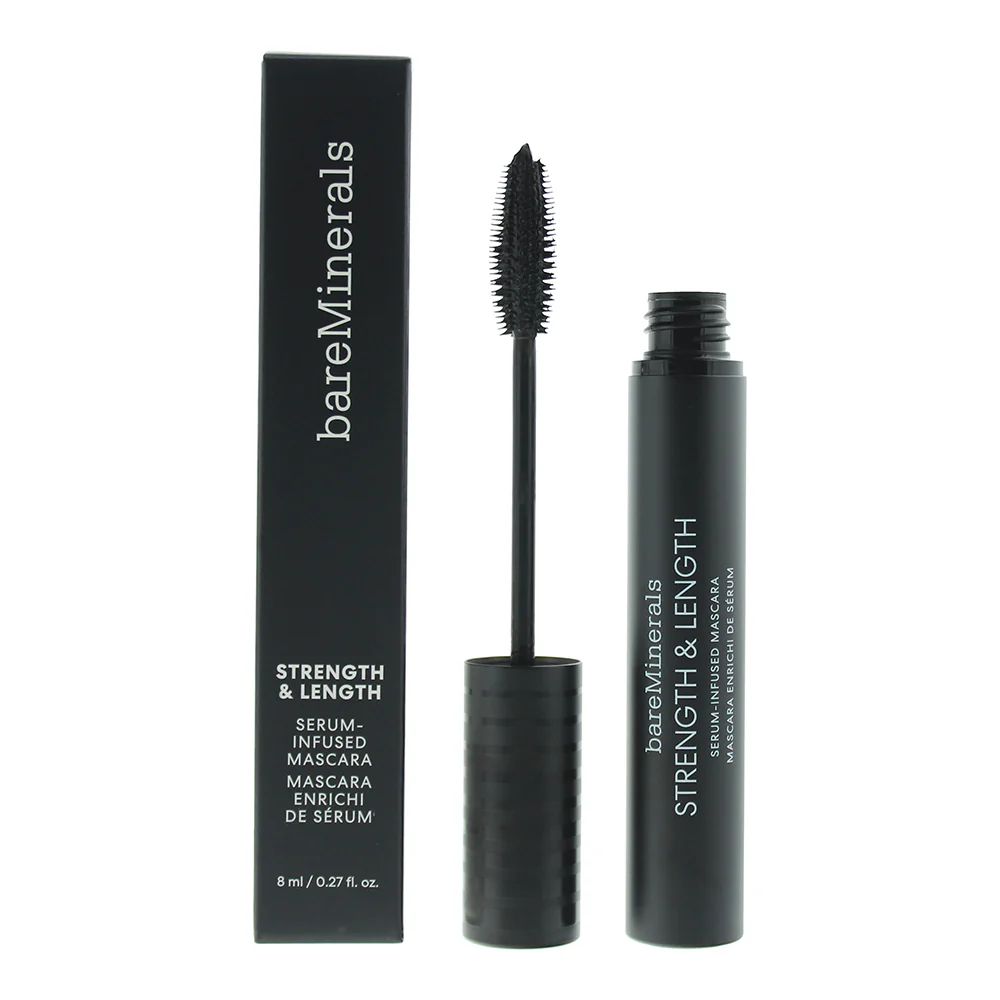 Bare Minerals Strength And Length Serum-Infused Black Mascara 8ml - Image 2