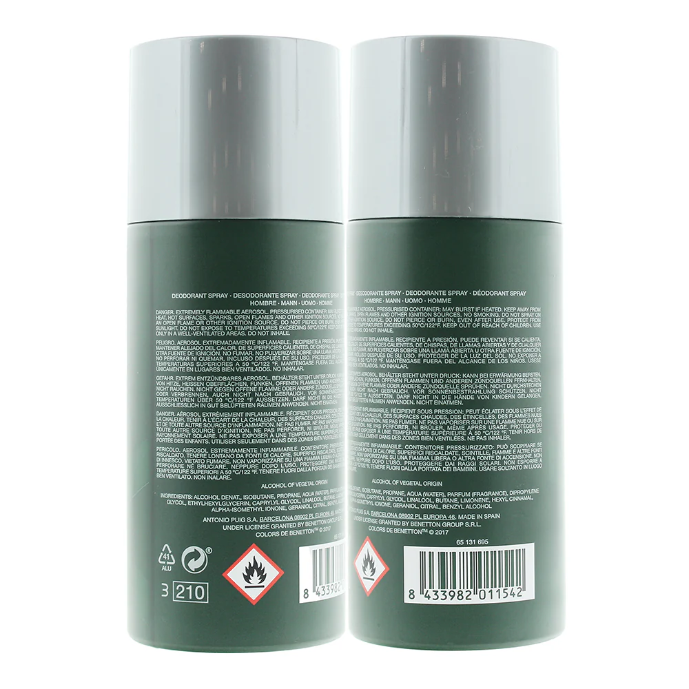 Benetton Colors De Benetton Green Deodorant Spray 150ml - Image 4