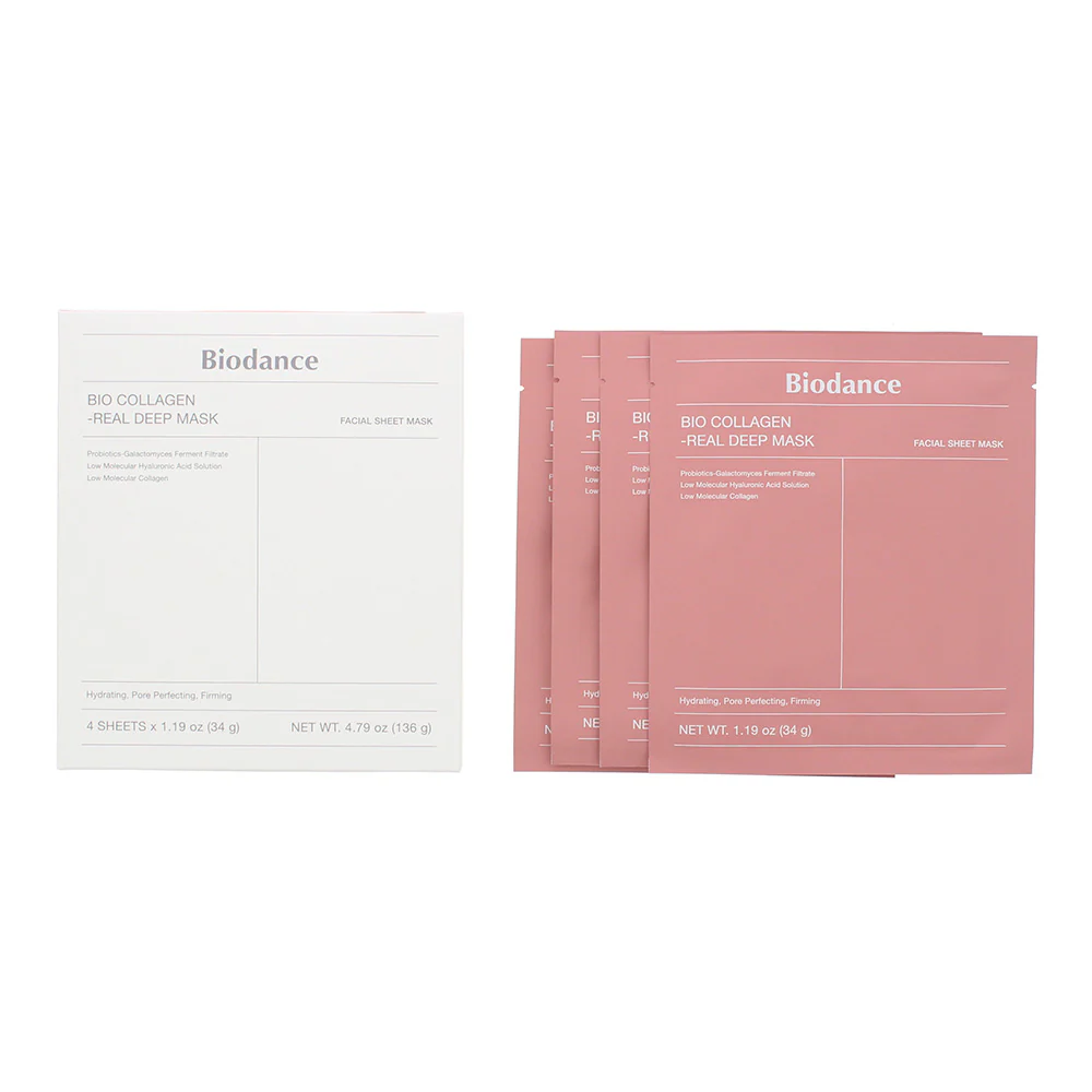 Biodance Bio-Collagen Real Deep Mask Sheets 4 x 34g