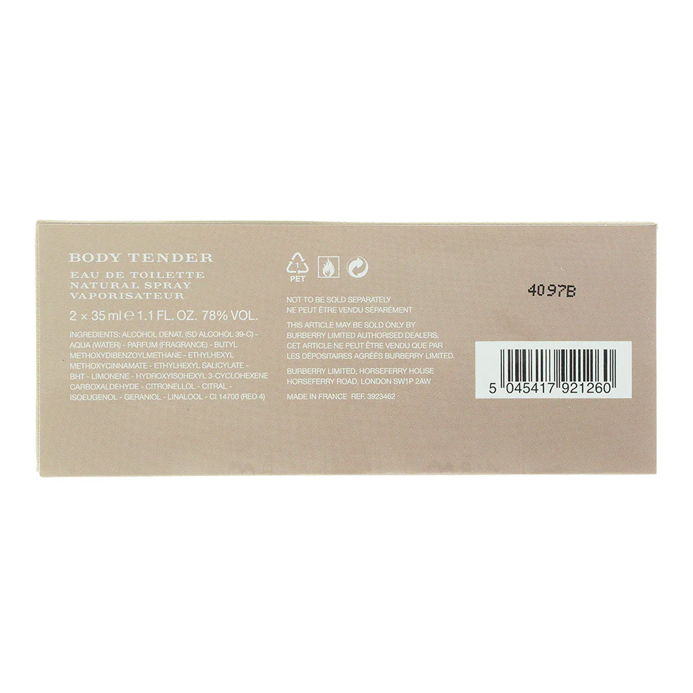 Burberry Body Tender Gift Set Eau De Toilette 2 x  35ml - Image 6