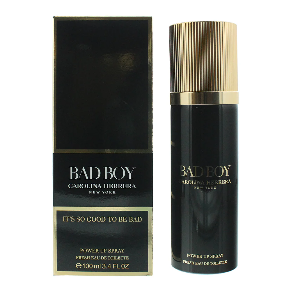 Carolina Herrera Bad Boy Power Up Spray Fresh Eau De Toilette 100ml - Image 2