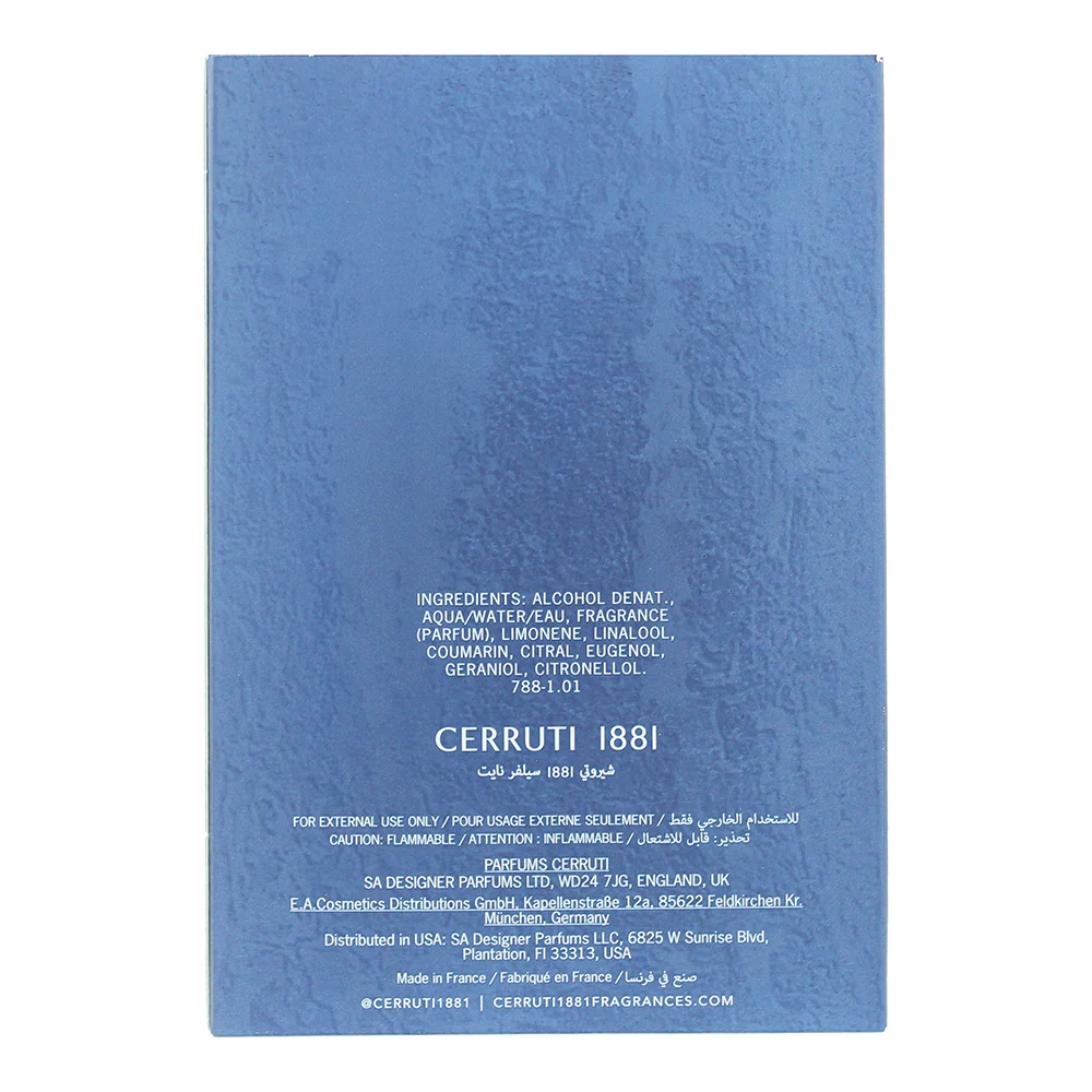 Cerruti 1881 Silver Night Eau de Parfum 100ml - Image 5