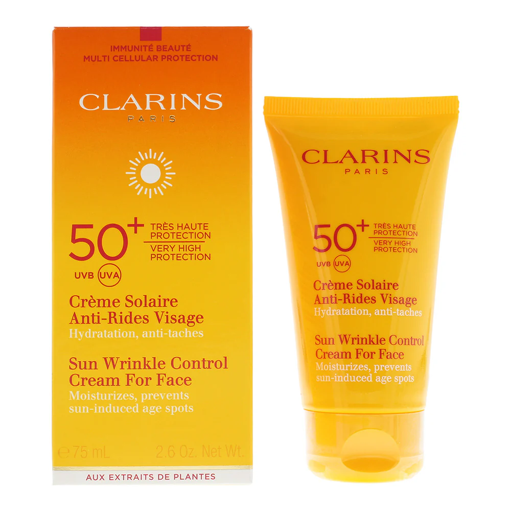 Clarins 50+ Sun Wrinkle Control Face Cream 75ml - Image 2