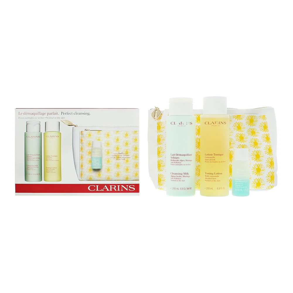 Clarins Perfect Cleansing 3 Piece Gift Set: Cleansing Milk 200ml - Toning Lotion - Image 5