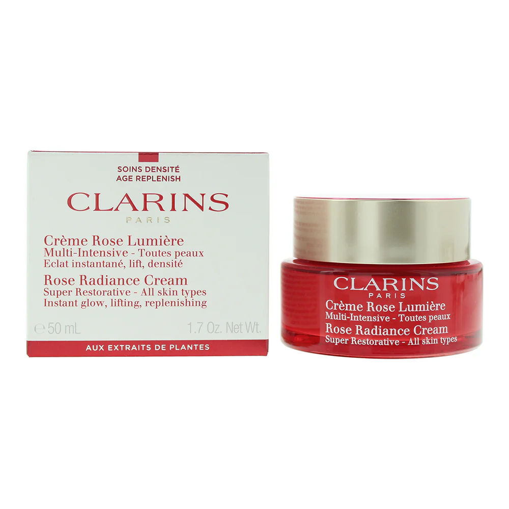 Clarins Super Restorative Rose Radiance Face Cream 50ml - Image 2