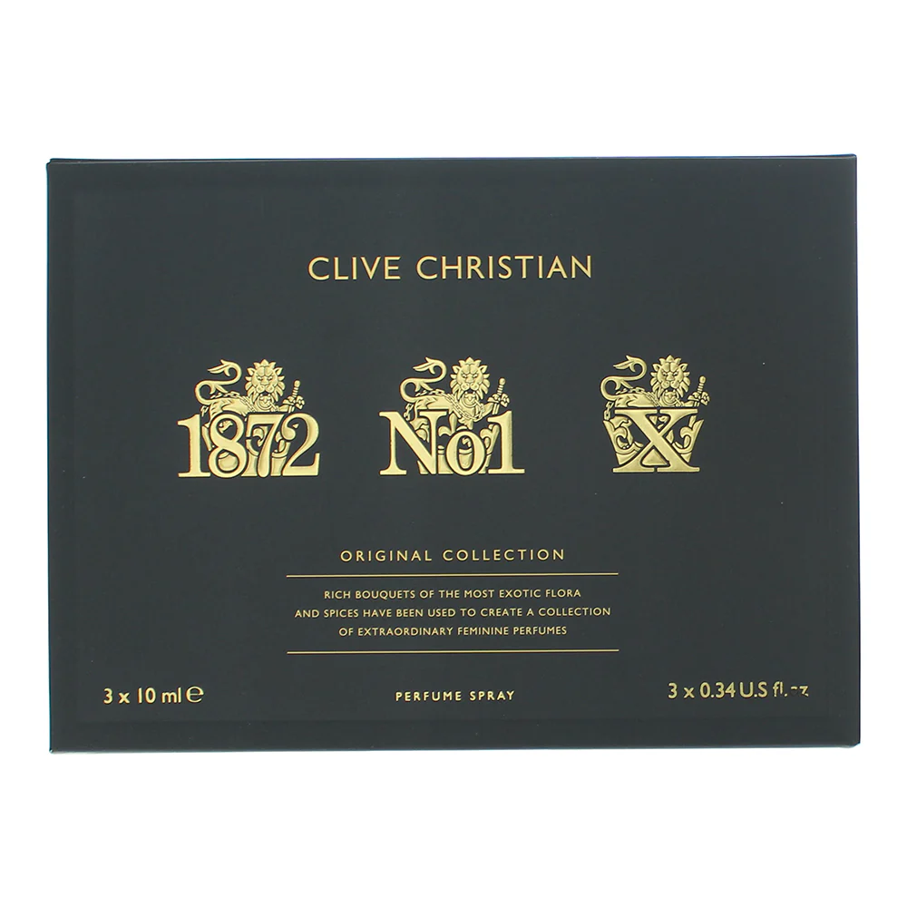 Clive Christian Original Collection 3 Piece Gift Set:  1872 Parfum 10ml - No1. P - Image 4