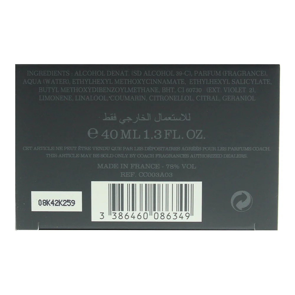 Coach For Men Eau De Toilette 40ml - Image 6
