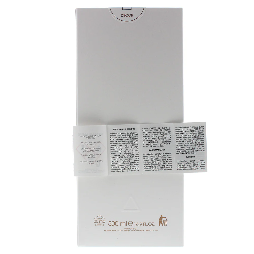Culti Milano Decor Supreme Amber Diffuser 500ml - Image 4