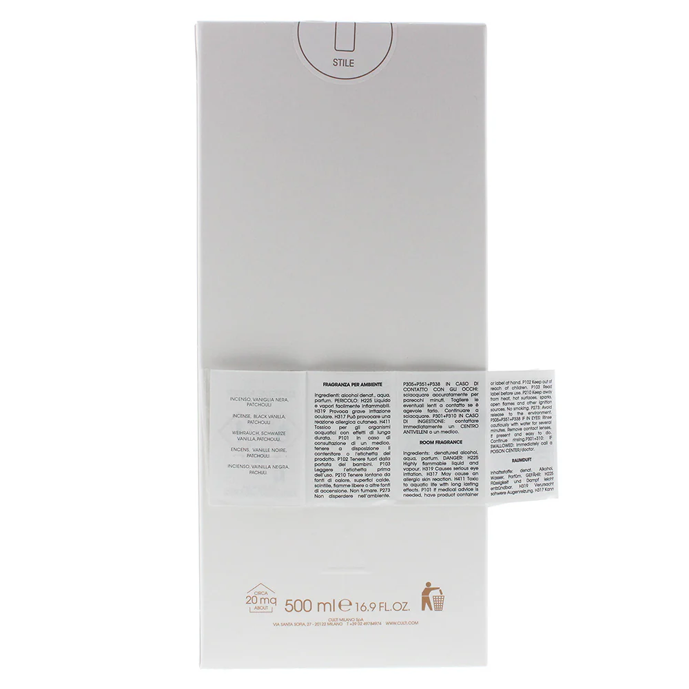 Culti Milano Stile Supreme Amber Diffuser 500ml - Image 4