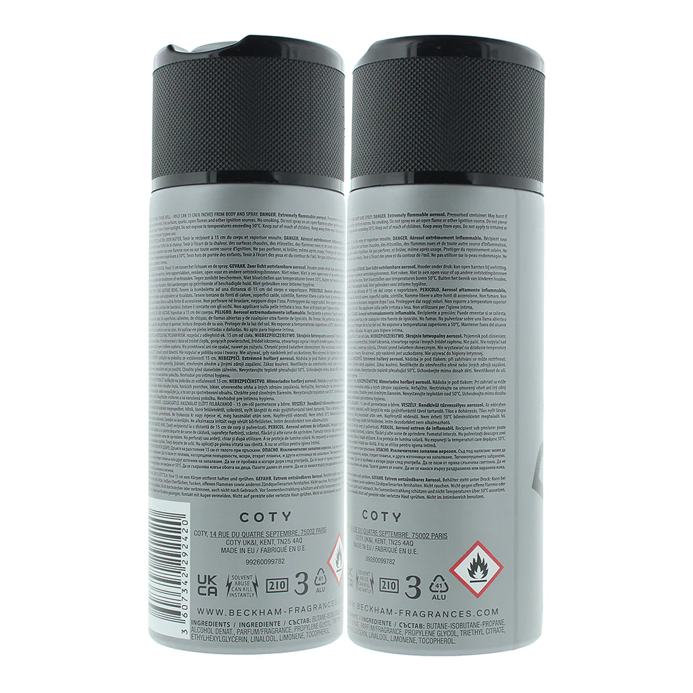 David Beckham Homme Deodorant Spray 150ml - Image 2