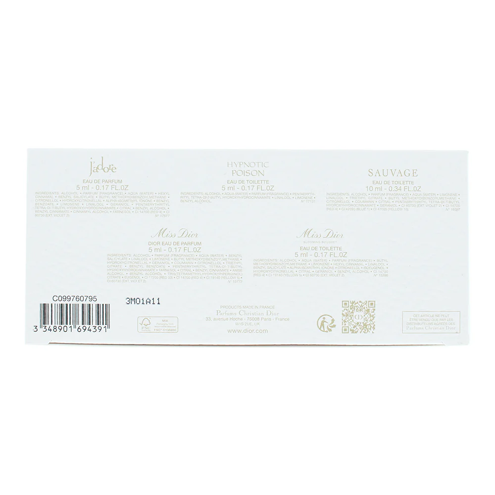Dior 5 Piece Gift Set: J'adore Edp 5ml - Miss Dior Blooming Bo - Image 4