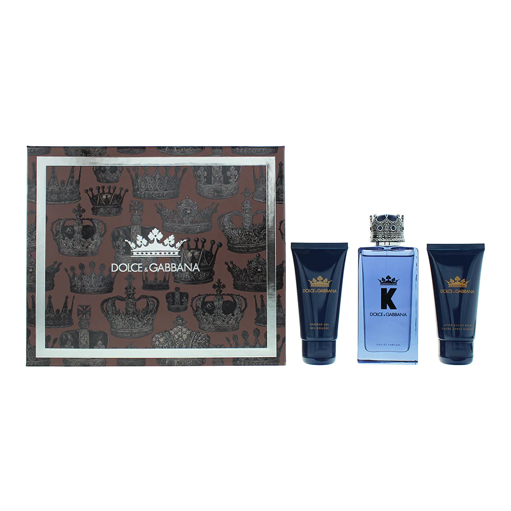 Dolce & Gabbana K 3 Piece Gift Set: Eau De Parfum 100ml - Aftershave Balm 50ml - Shower Gel 50ml - Image 2
