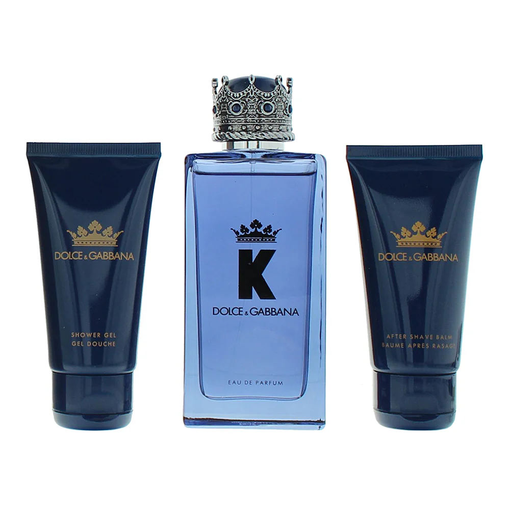 Dolce & Gabbana K 3 Piece Gift Set: Eau De Parfum 100ml - Aftershave Balm 50ml - Shower Gel 50ml - Image 3