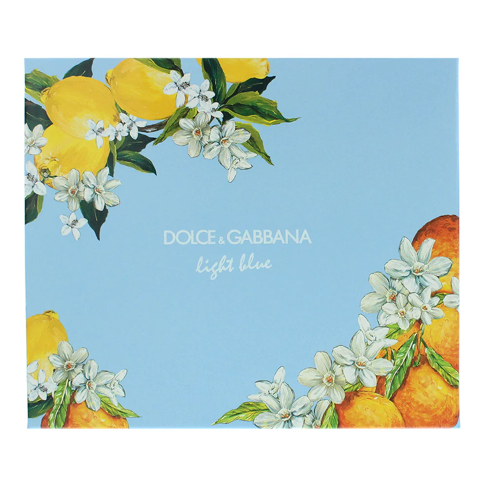 Dolce & Gabbana Light Blue 3 Piece Eau De Toilette 100ml + Body Cream 50ml + Eau De Toilette 10ml - Image 4