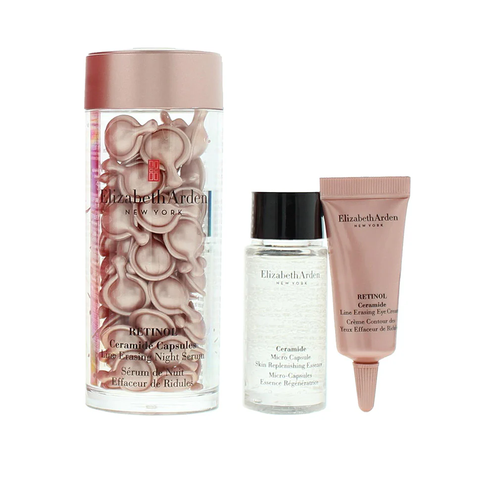 Elizabeth Arden Retinol 3 Piece Gift Set: Retinol Ceramide Capsules 30pcs - Retinol Ceramide Eye Cream 5ml - Ceramide Micro Capsules Essence 10ml - Image 3