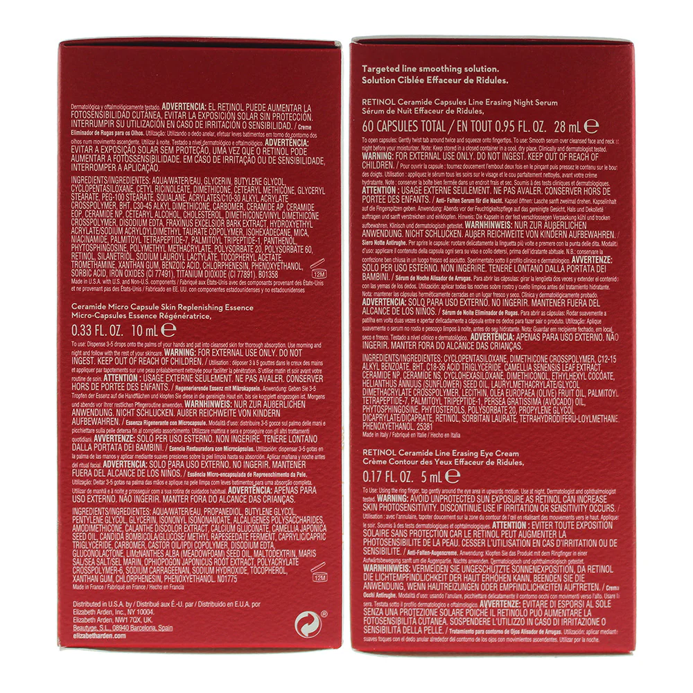 Elizabeth Arden Retinol 3 Piece Gift Set: Retinol Ceramide Capsules 30pcs - Retinol Ceramide Eye Cream 5ml - Ceramide Micro Capsules Essence 10ml - Image 6