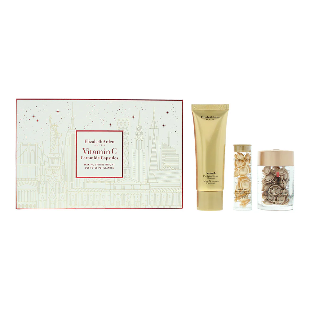 Elizabeth Arden Vitamin C 3 Piece Gift Set: Ceramide Radiance Renewal Serum Capsules 30pcs - Ceramide Daily Youth Restoring Serum Capsules 14pcs - - Image 5