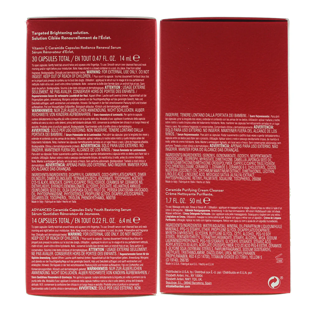 Elizabeth Arden Vitamin C 3 Piece Gift Set: Ceramide Radiance Renewal Serum Capsules 30pcs - Ceramide Daily Youth Restoring Serum Capsules 14pcs - - Image 6