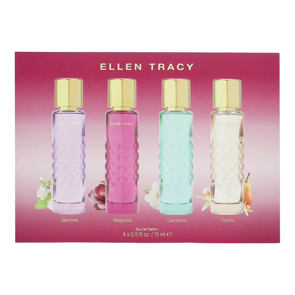 Ellen Tracy Quilted Replica Coffret 4 Piece Gift Set: Eau de Parfum 4 x 15ml - Image 4