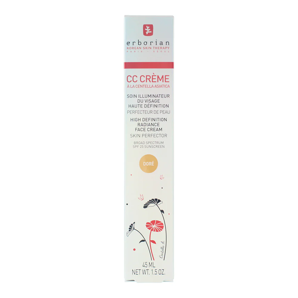 Erborian CC Creme Spf 25 High Definition Radiance Dore Face Cream 45ml - Image 4