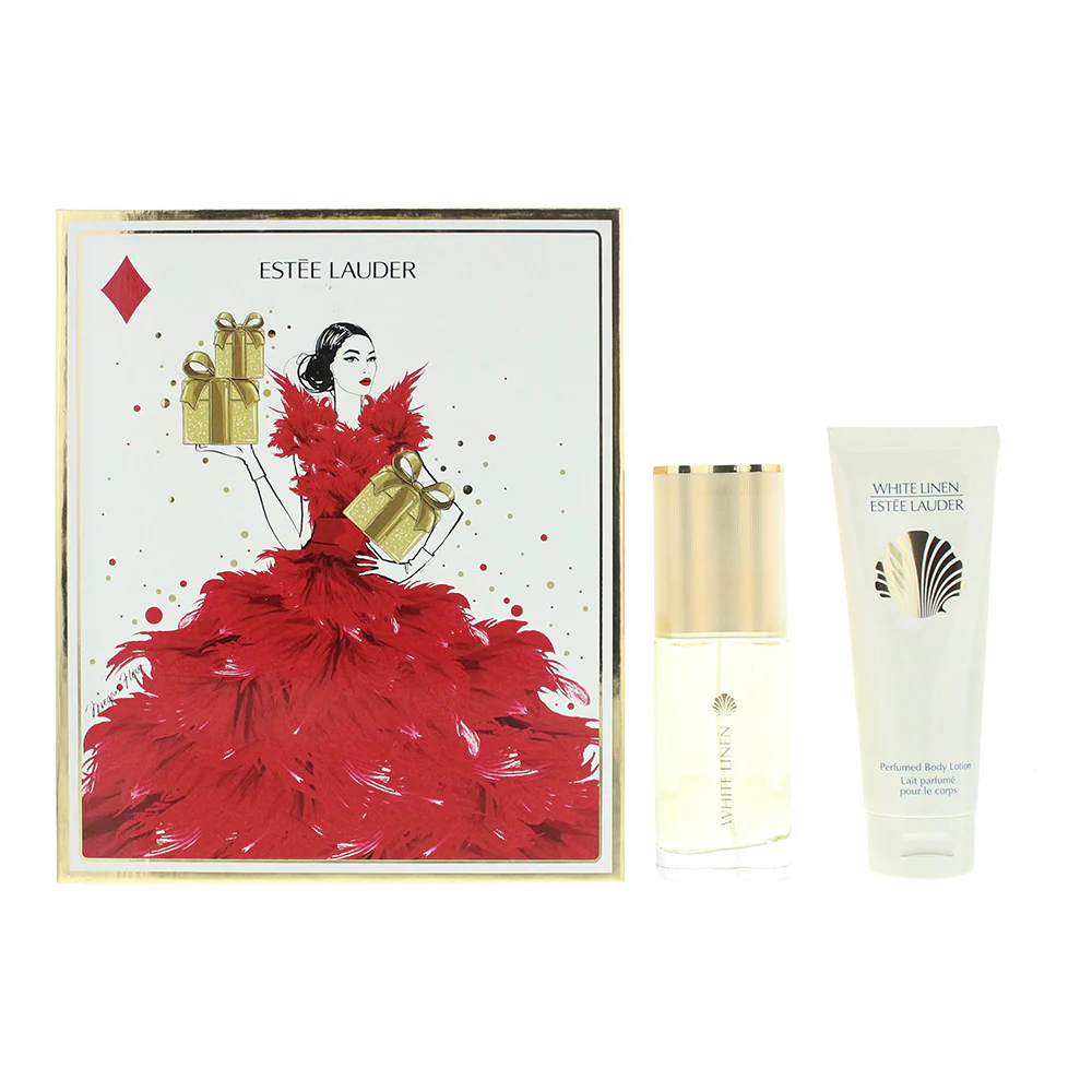 Estee Lauder White Linen 2 Piece Gift Set: Eau De Parfum 60ml - Body Lotion 100ml - Image 2