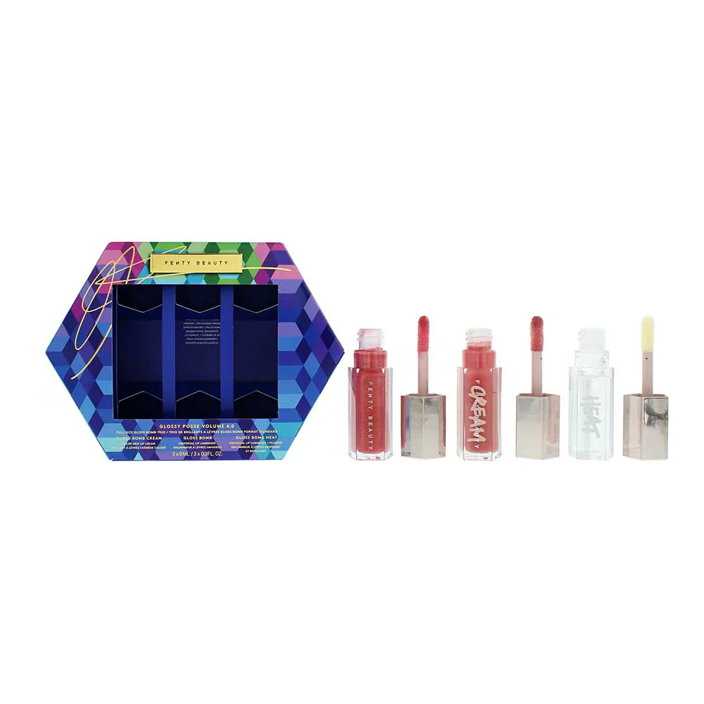 Fenty Beauty Glossy Posse Vol.6 Bomb Gloss Trio Lip Gloss 9ml