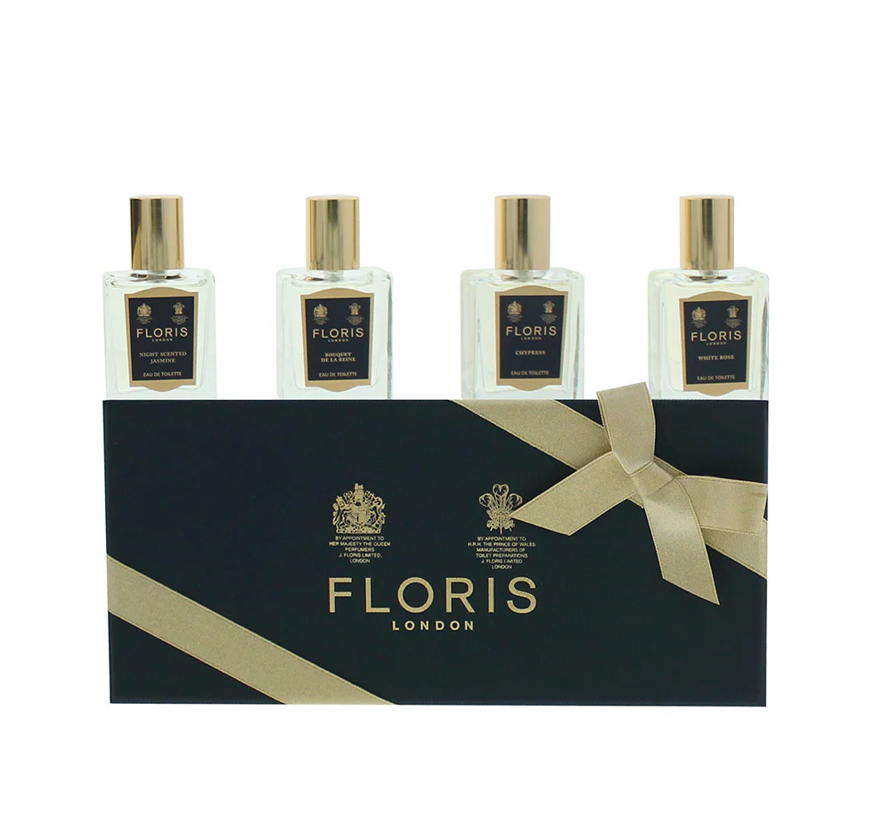 Floris Eau De Toilette 4 Piece Gift Set: Night Scented Jasmine Eau De Toilette 15ml - Bouquet De La Reine Eau De Toilette 15ml - White Rose Eau De - Image 3