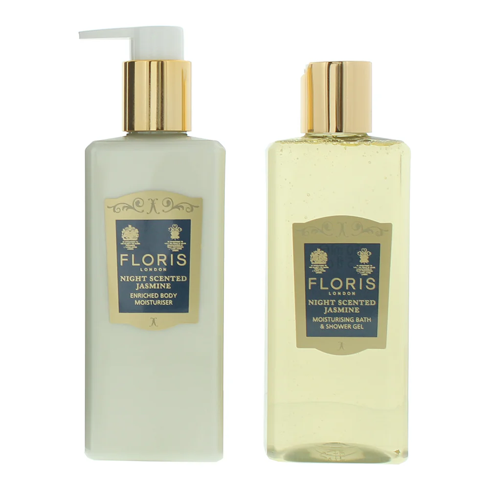 Floris Night Scented Jasmine 2 Piece Gift Set: Body Lotion 250ml - Shower Gel 25 - Image 3