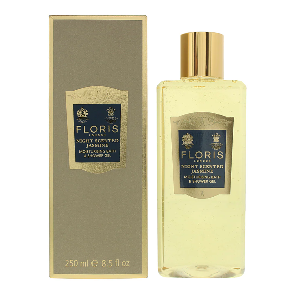 Floris Night Scented Jasmine Moisturising Bath And Shower Gel 250ml - Image 2