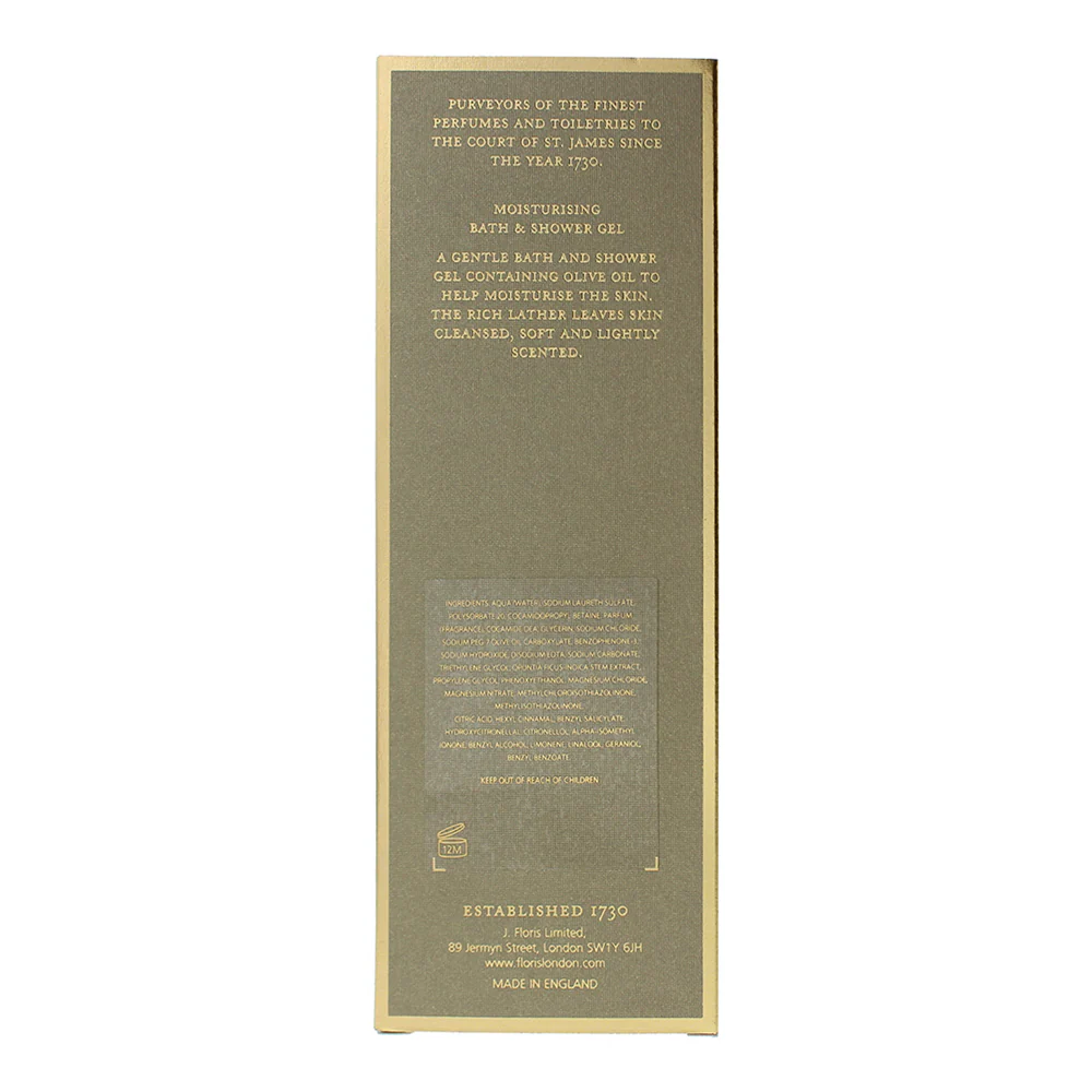 Floris Night Scented Jasmine Moisturising Bath And Shower Gel 250ml - Image 6