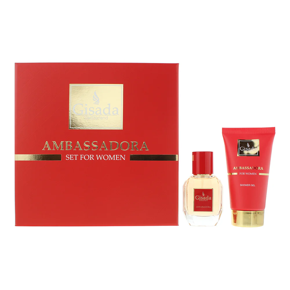 Gisada Ambassadora 2 Piece Gift Set: Eau de Parfum 50ml - Shower Gel 100ml - Image 2