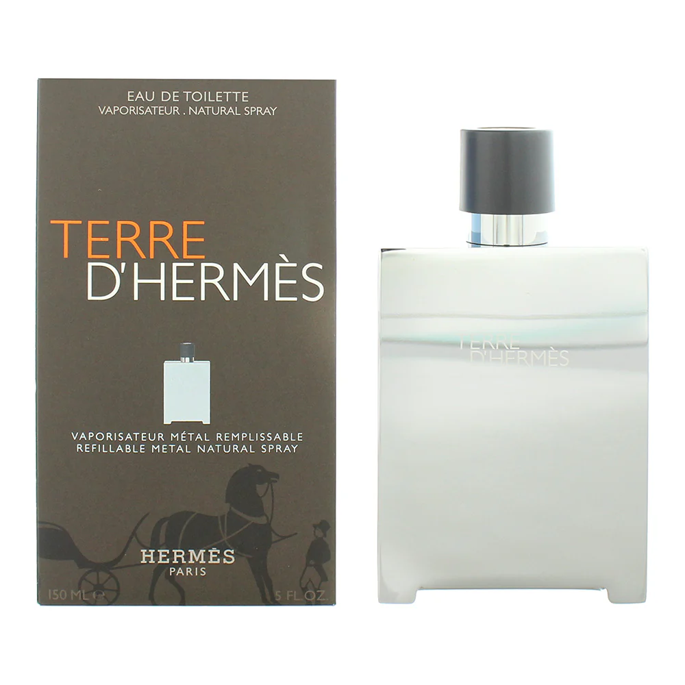 Hermes Terre D'Hermes Refillable Metal Cover Eau De Toilette 150ml