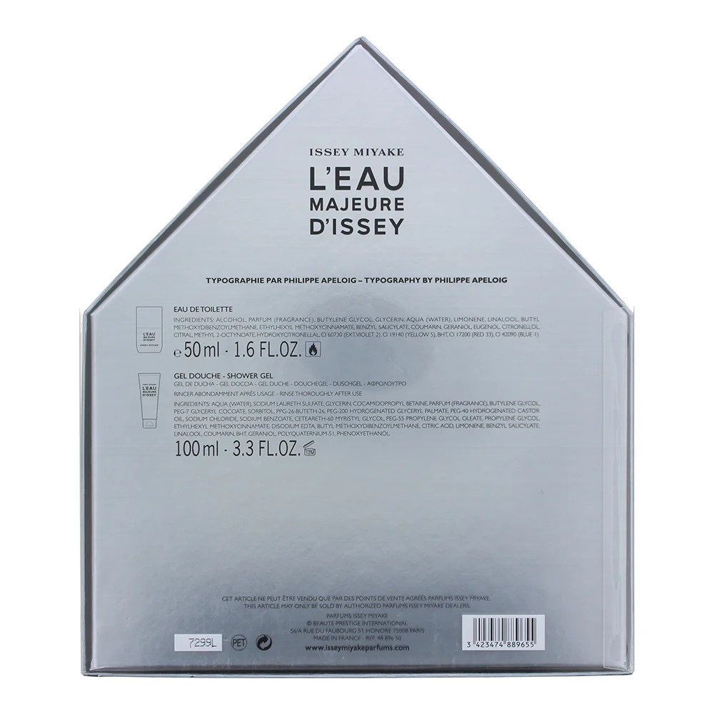 Issey Miyake L'eau Majeure D'issey Eau de Toilette 2 Pieces Gift Set - Image 4