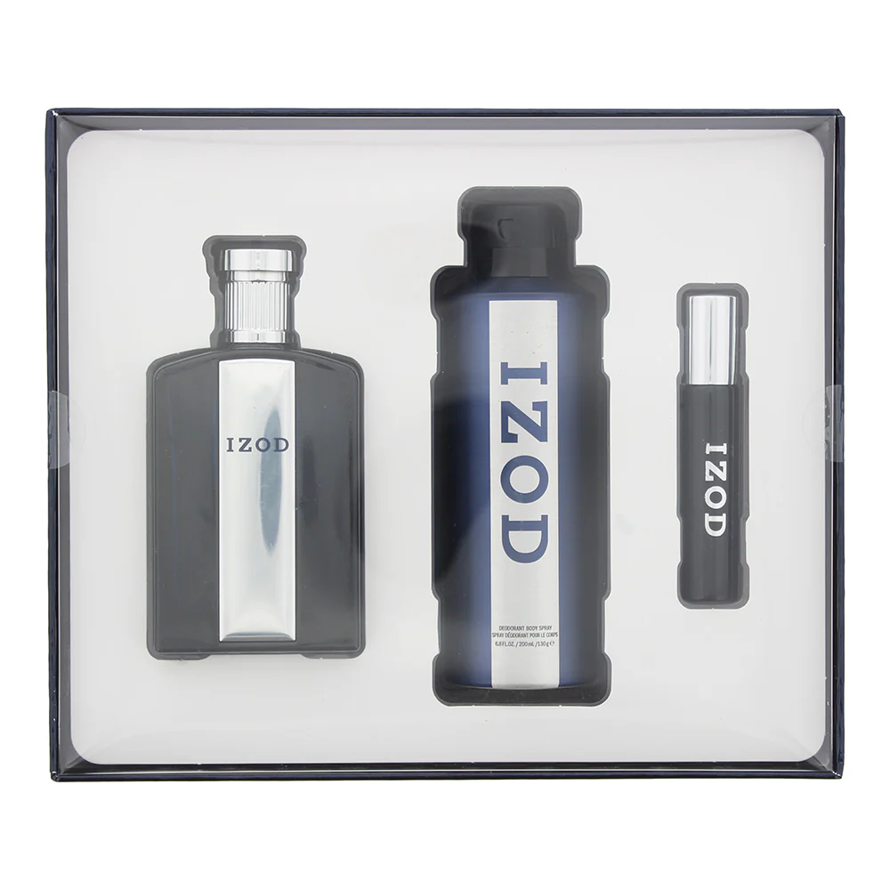 Izod 3 Piece Gift Set: Eau De Toilette 125ml - Eau De Toilette 15ml - Body Spray 200ml - Image 2