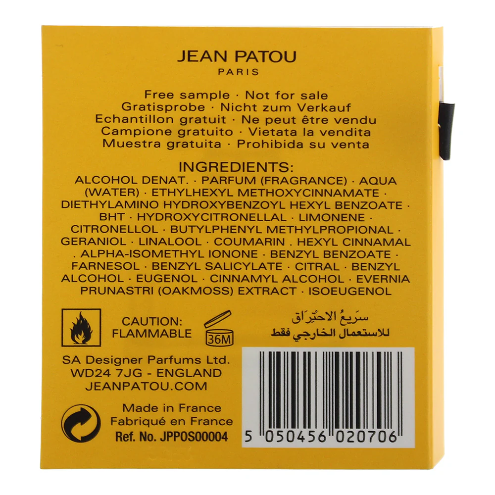 Jean Patou Sublime Eau De Parfum 1.5ml Vial - Image 6
