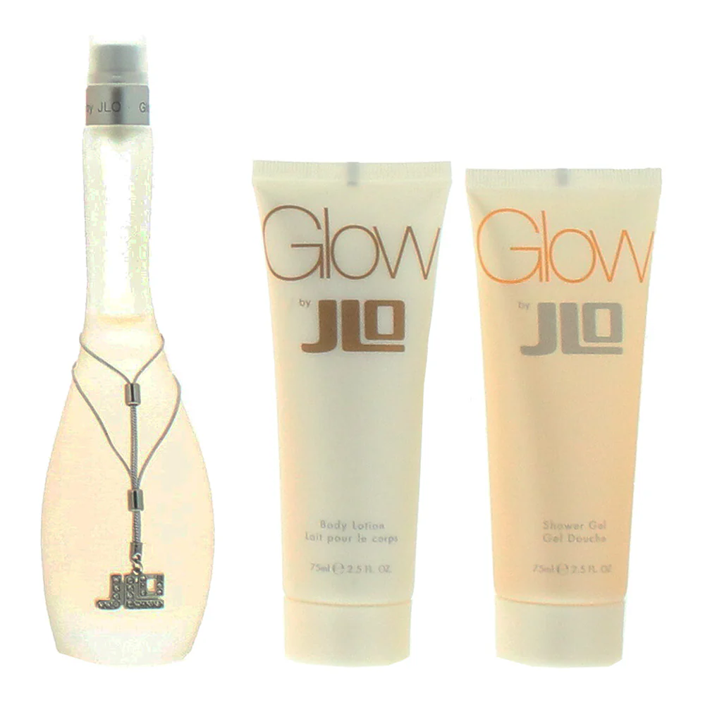 Jennifer Lopez Glow Eau De Toilette 3 Piece Gift Set: Eau De Toilette 50ml - Body Lotion 75ml - Shower Gel 75ml - Image 3