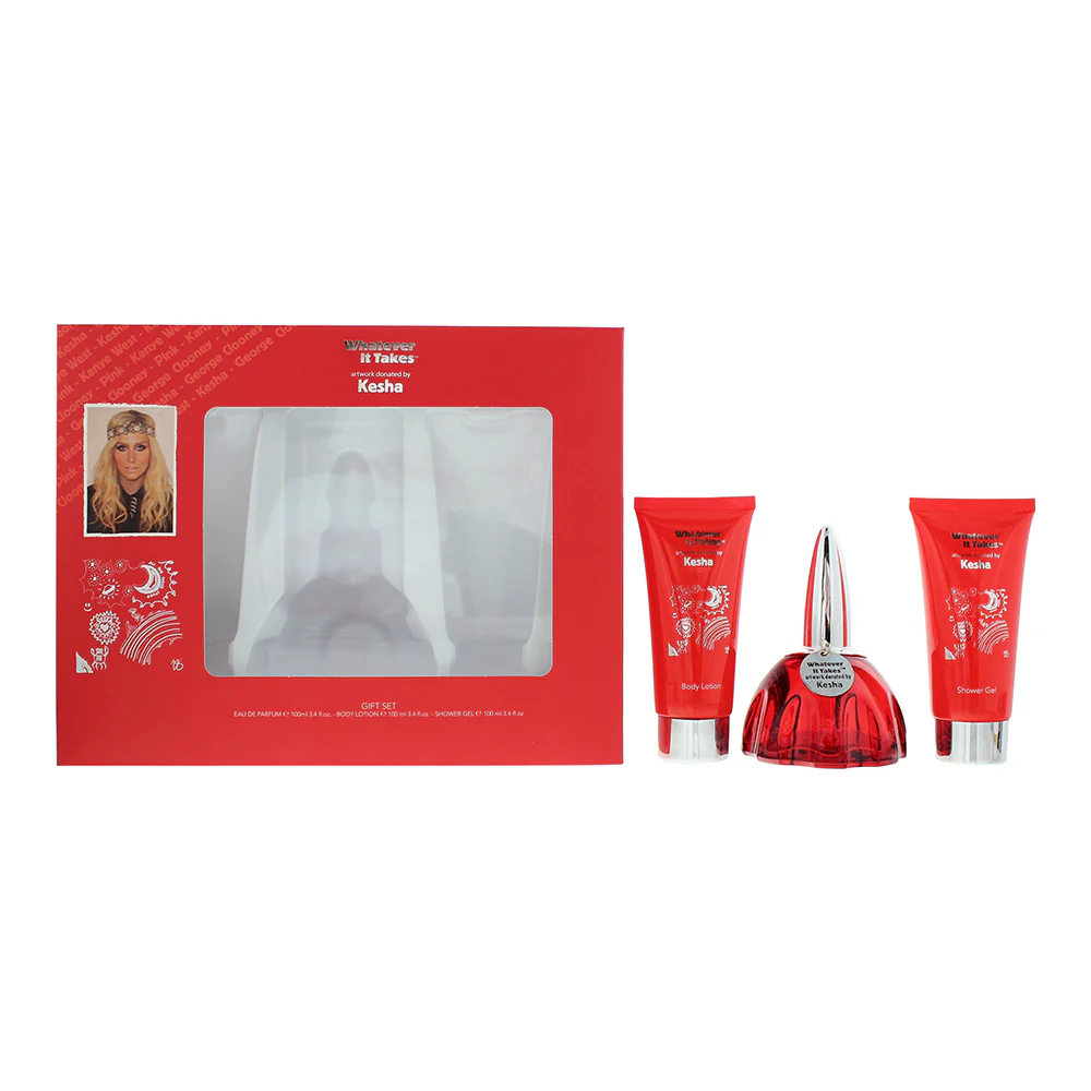 Kesha Whatever It Takes 3 Piece Gift Set: Eau De Parfum 100ml - Body Lotion 100ml - Shower Gel 100ml - Image 2