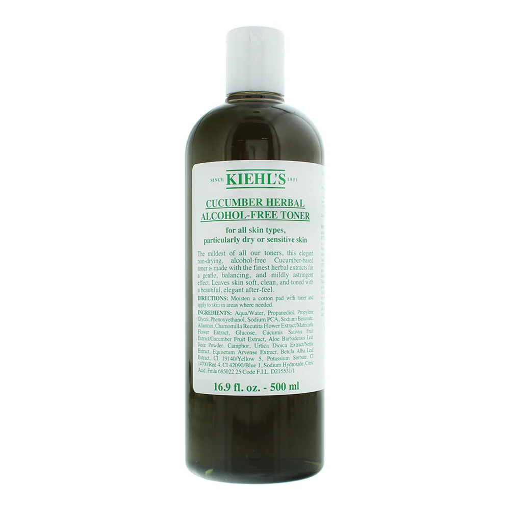 Kiehl's Cucumber Herbal Alcohol Free Toner 500ml - Image 35