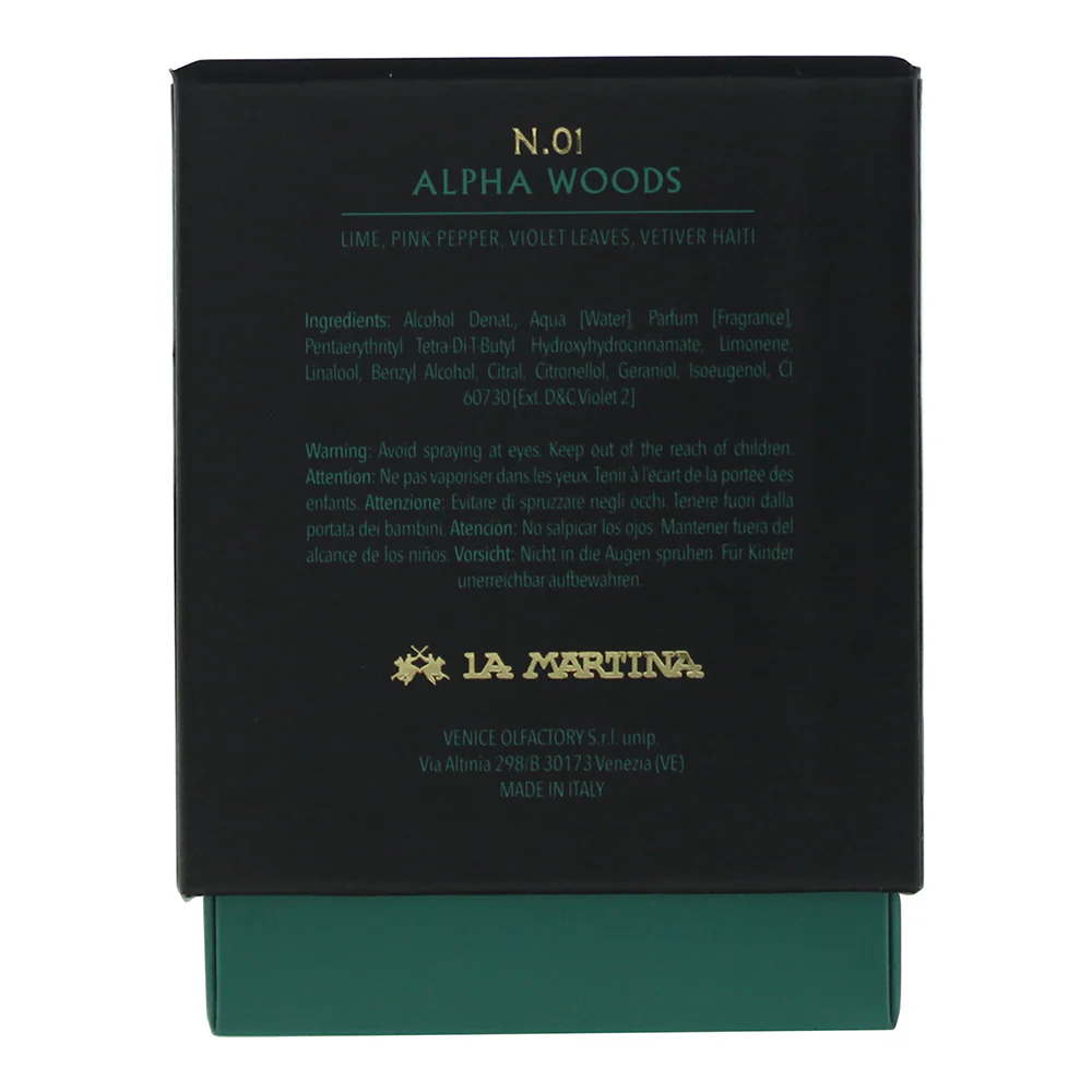 La Martina Alpha Woods Intense Eau de Cologne 40ml - Image 4