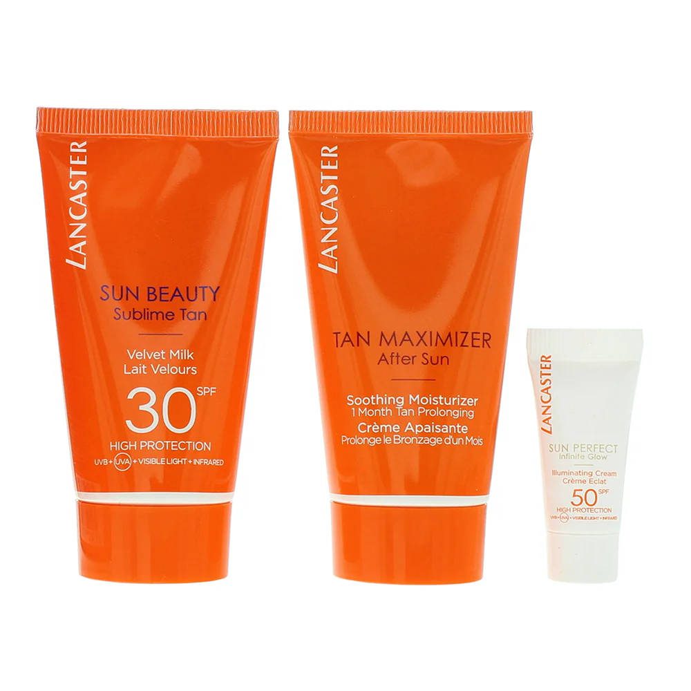 Lancaster Sun Protect & Tan 3  Piece Gift Set: Body Milk 50ml - After Sun Lotion - Image 2