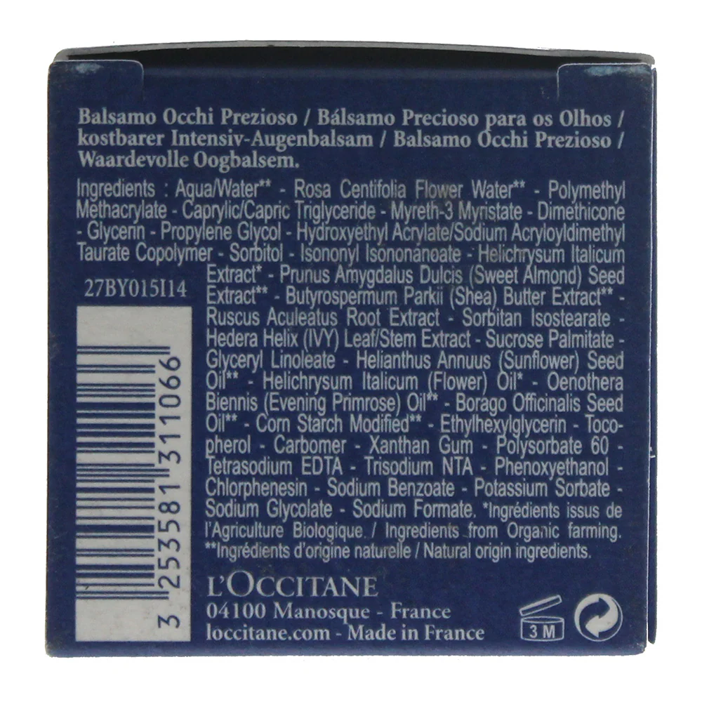 L'occitane Immortelle Precious Eye Balm 15ml - Image 2