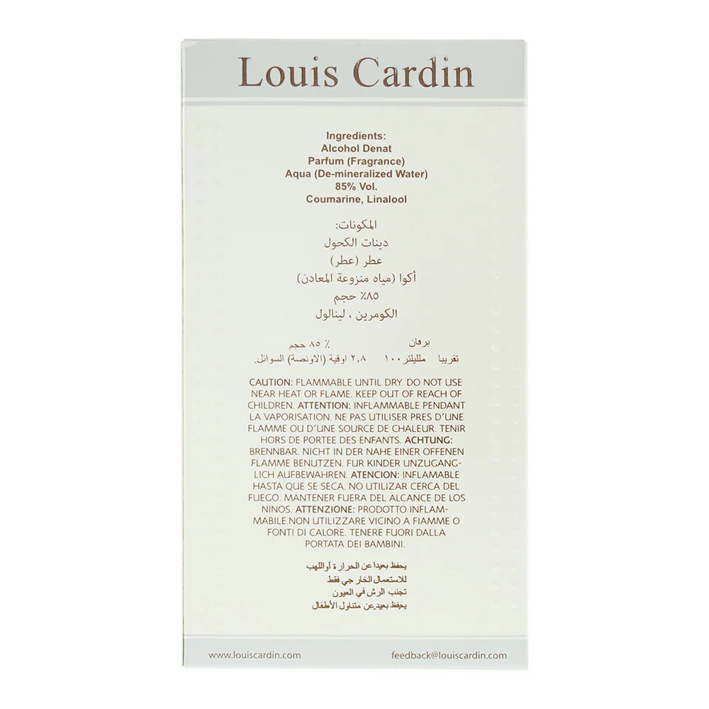 Louis Cardin Credible Homme Eau de Parfum 100ml - Image 6