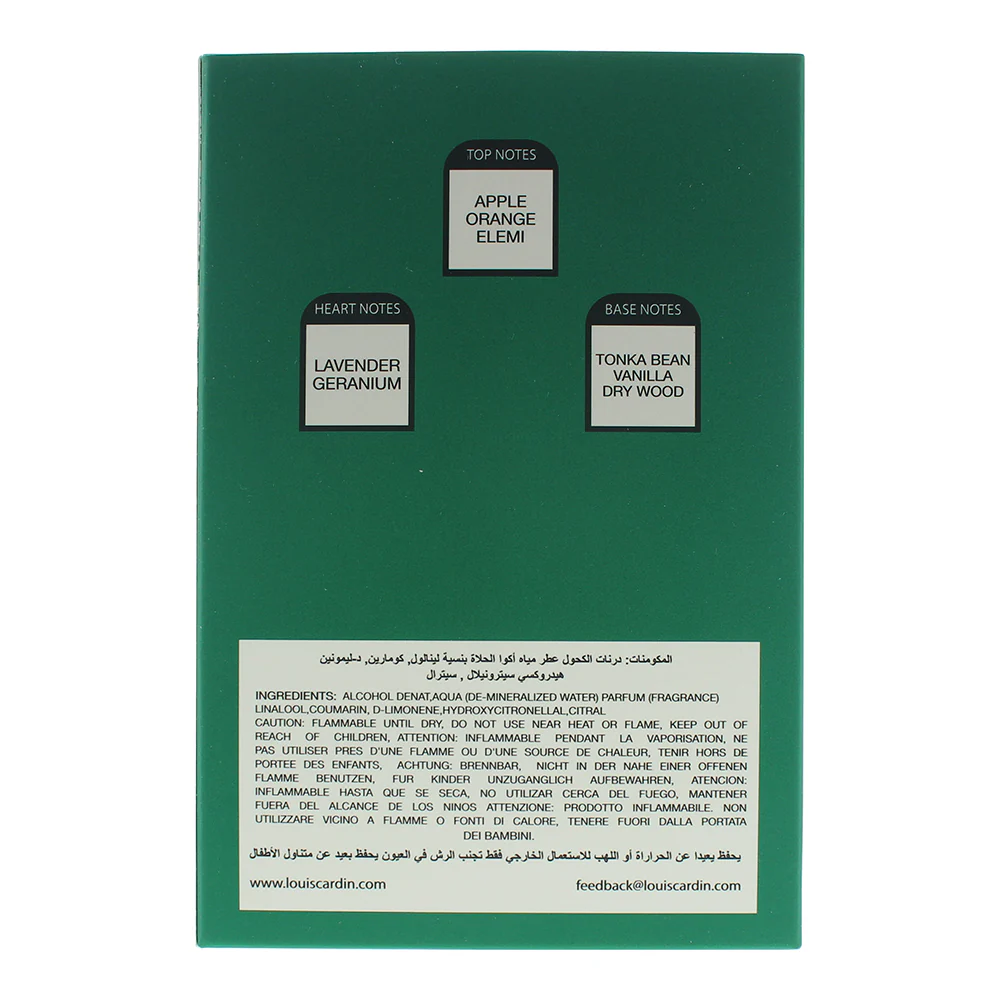 Louis Cardin Emerald Exclusif Eau de Parfum 100ml - Image 6