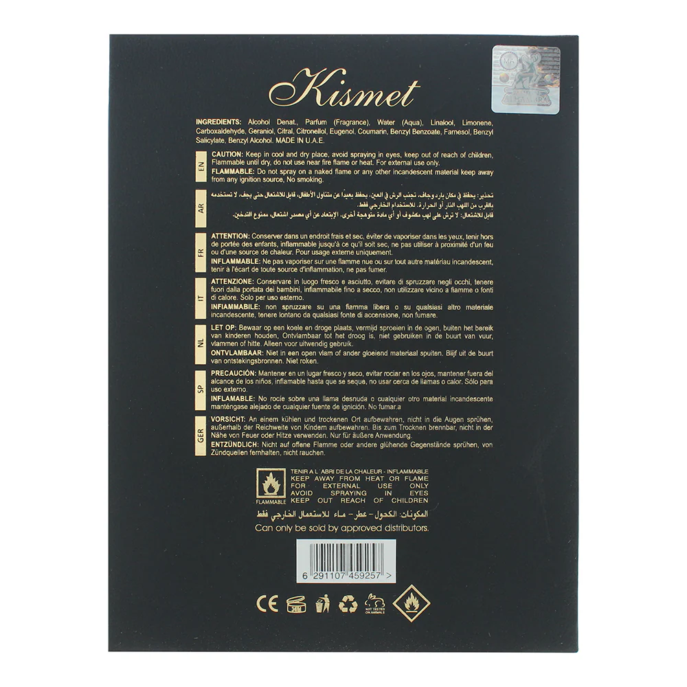 Maison Alhambra Kismet For Men Eau de Parfum 100ml - Image 5