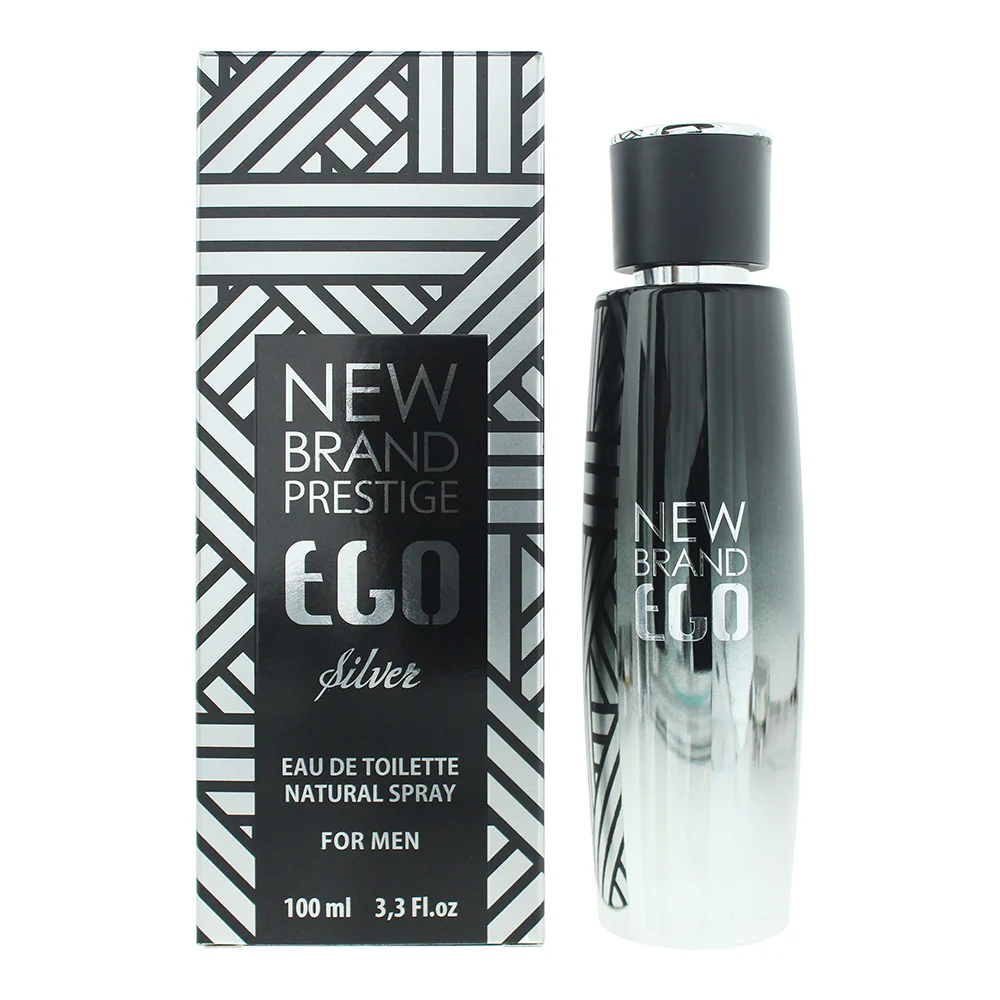 New Brand Ego Silver For Men Eau de Toilette 100ml - Image 2
