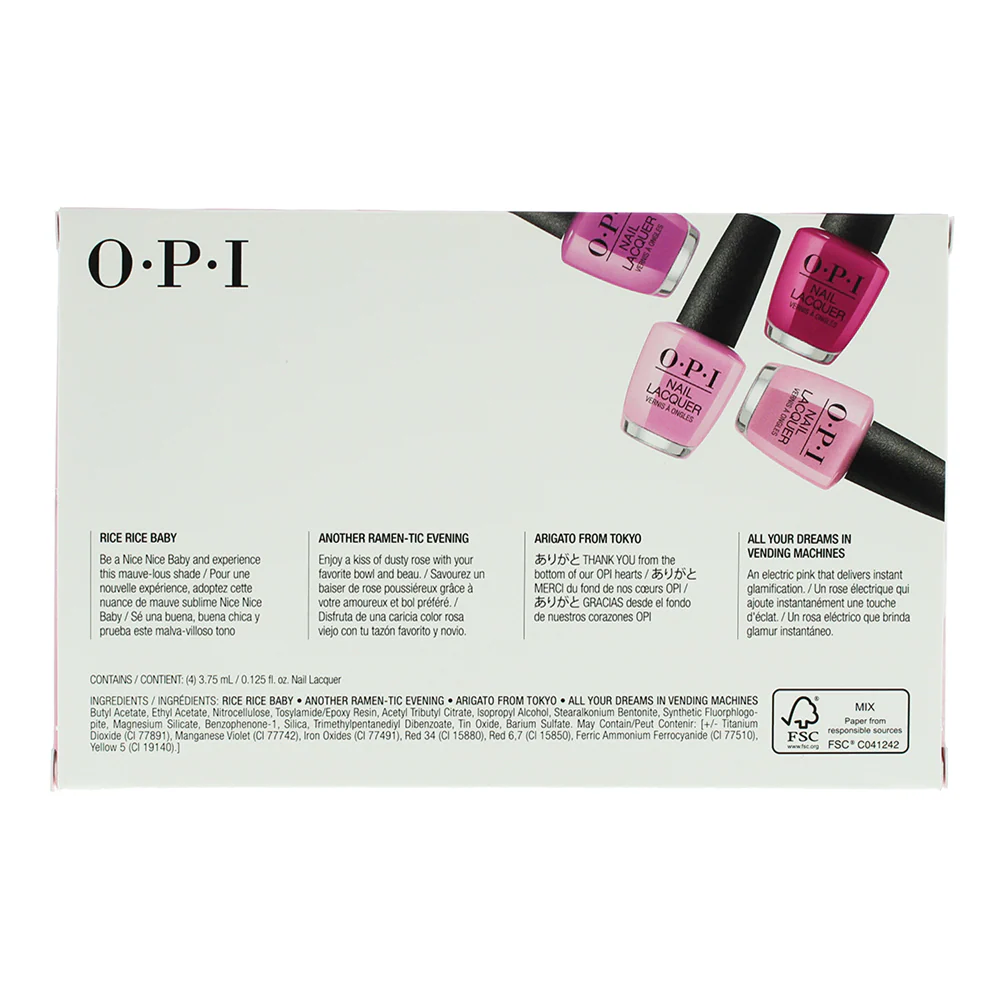 Opi Tokyo Collection Gift Set Nail Polish Mini 4 X 3.75ml - Image 6