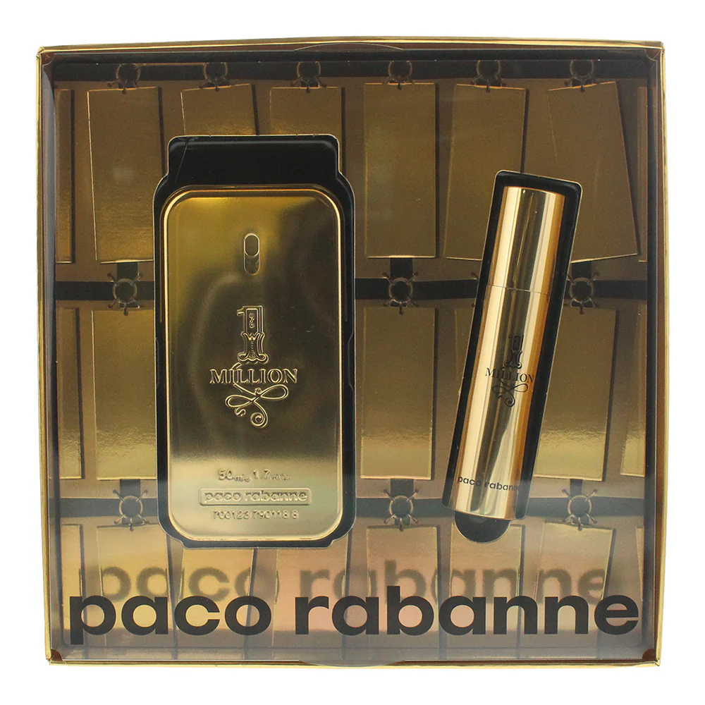 Paco Rabanne 1 Million 2 Piece Gift Set: Eau De Toilette 50ml - Eau De Toilette 10ml - Image 2